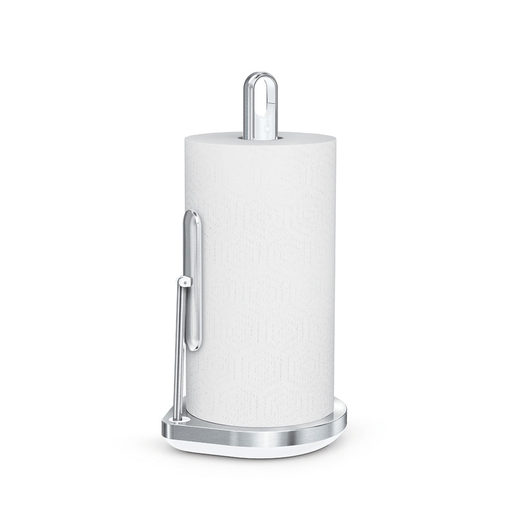 Paper Towel Pump Brushed with White Trim [Club Sku]