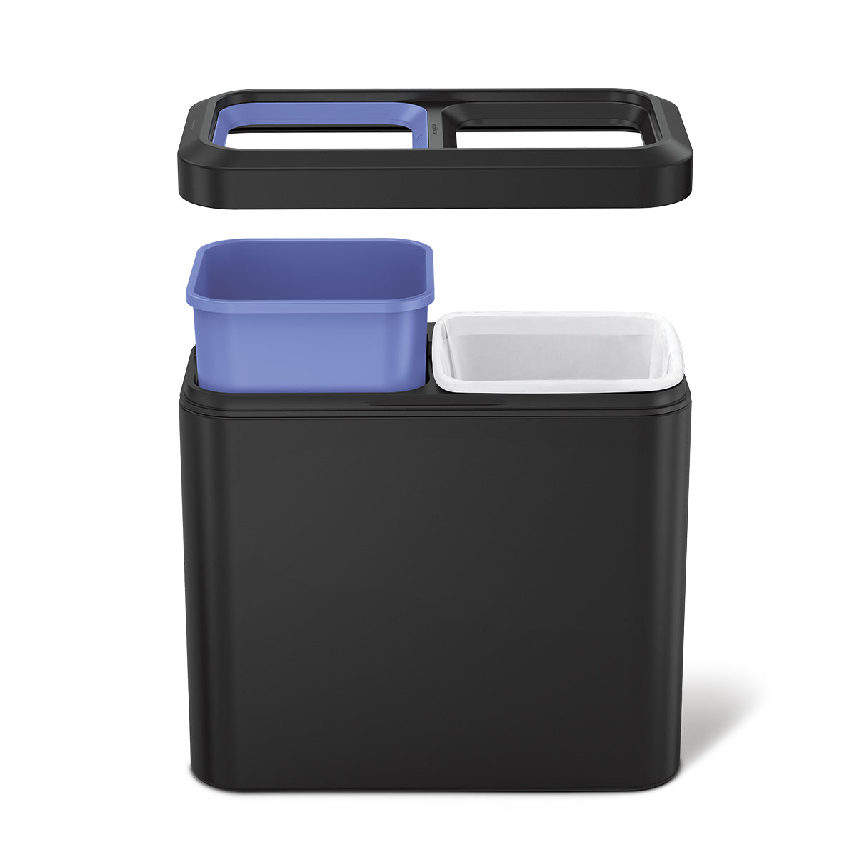 20L Dual Compartment Slim Open Can