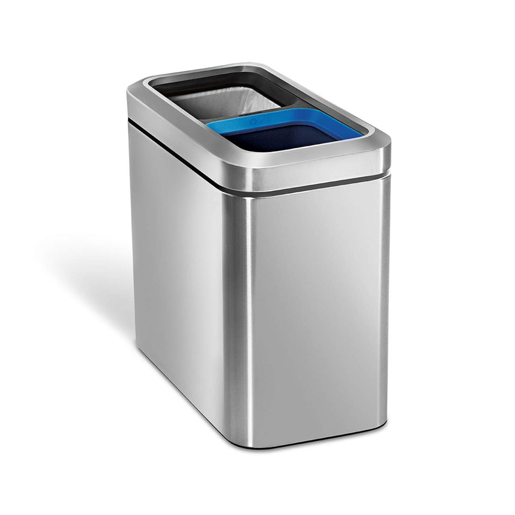 20L Dual Compartment Slim Open Can