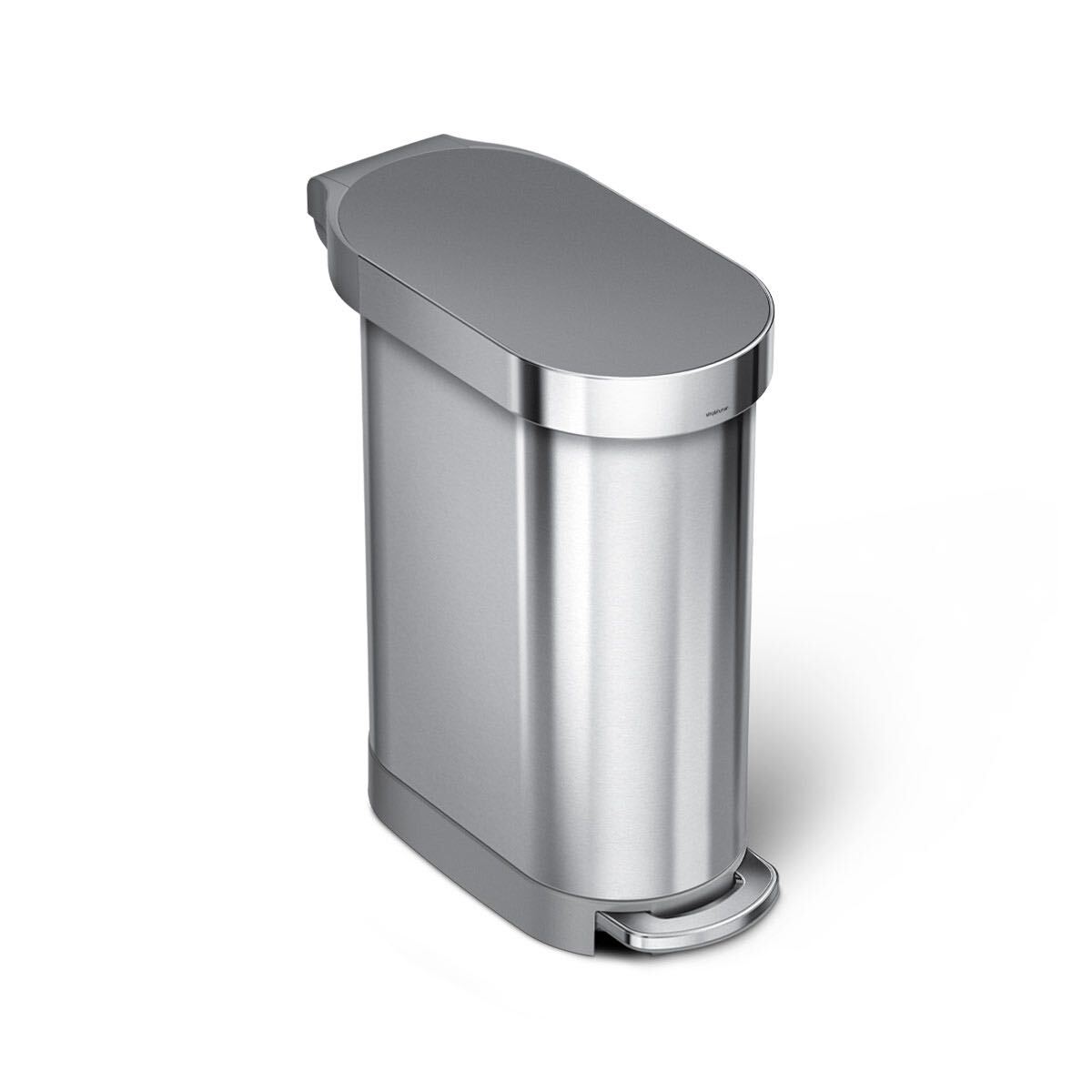45L Slim Step Can with Liner Rim