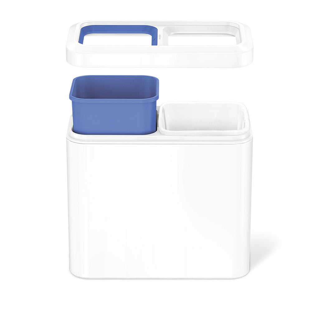 20L Dual Compartment Slim Open Can