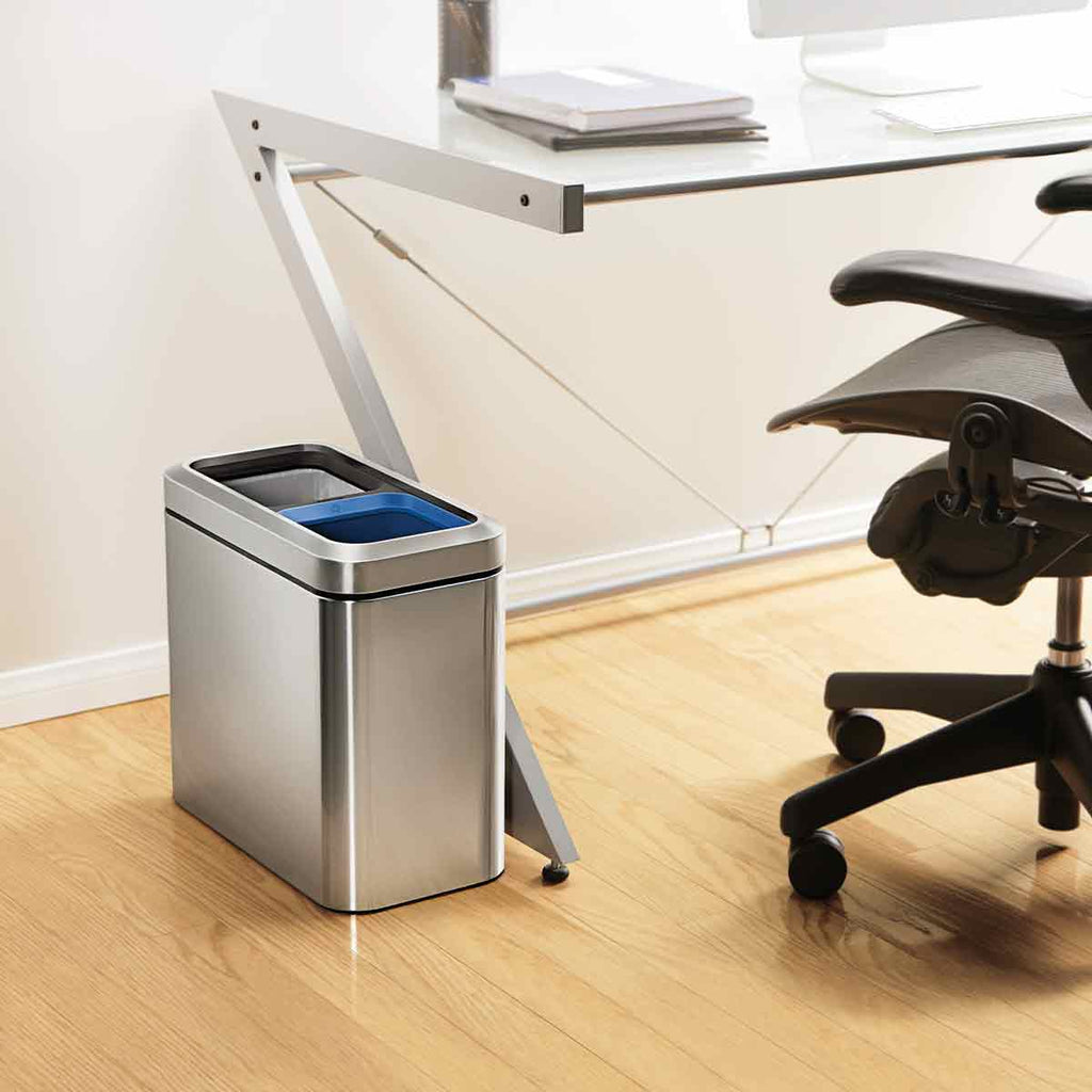 20L Dual Compartment Slim Open Can