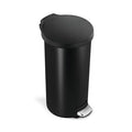 30L classic round step trash can with plastic lid