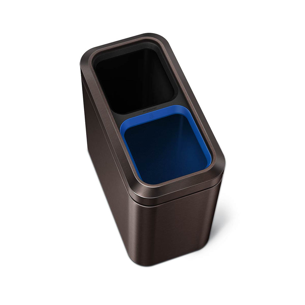 20L Dual Compartment Slim Open Can